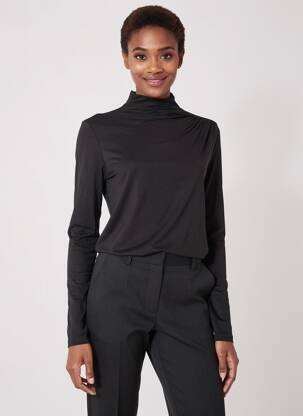 T-shirt manches longues manches longues noir GARCIA femme