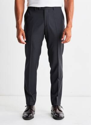 Pantalon slim tissage chiné taille haute noir ATELIER GARDEUR homme