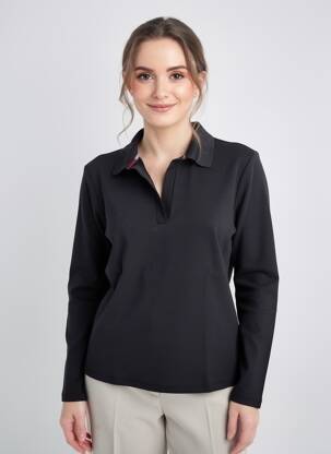 Top stretch manches longues noir STREET ONE femme
