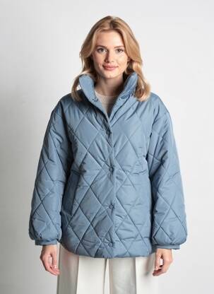Doudoune manches longues sans capuche bleu ICHI femme