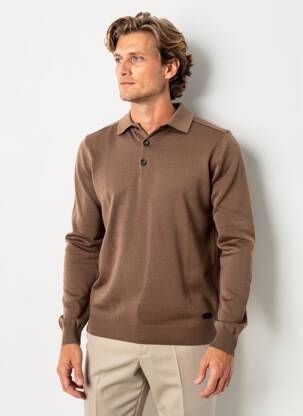 Polo marron TEDDY SMITH homme