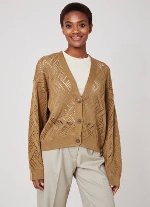 Gilet manches longues jaune GARCIA femme