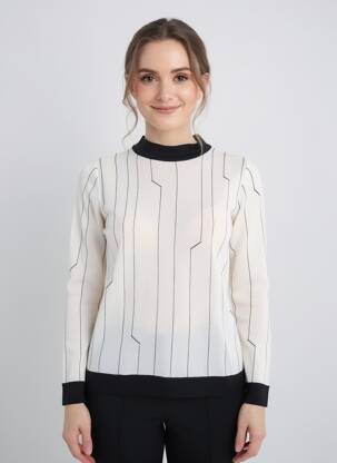 Pull stretch manches longues beige COP COPINE femme