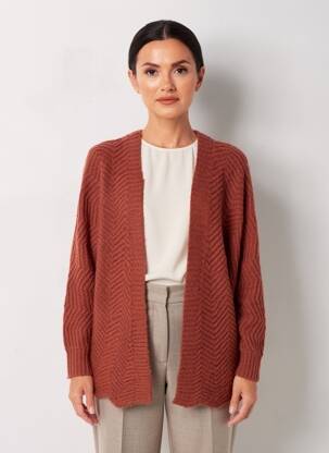 Gilet manches longues stretch orange MOLLY BRACKEN femme