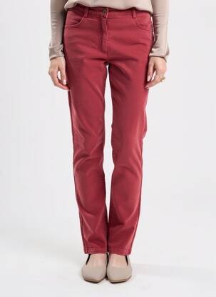 Pantalon slim stretch taille normale rose ELLE EST OU LA MER femme