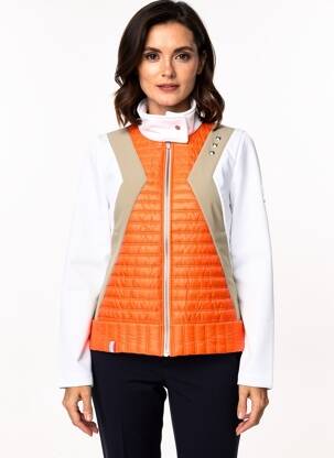 Doudoune manches longues sans capuche orange SKIDRESS femme