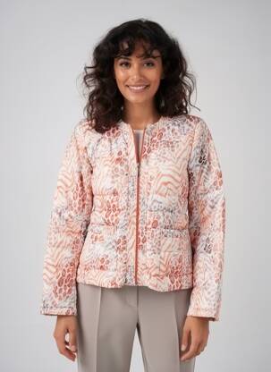 Doudoune manches longues sans capuche orange ARELINE femme