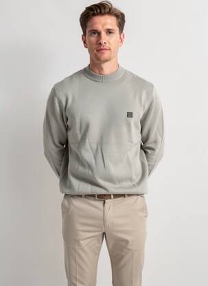 Pull stretch manches longues gris DSTREZZED homme