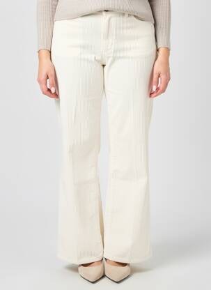 Pantalon flare stretch taille normale beige LABDIP femme