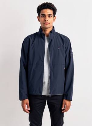 Veste casual coupe droite bleu TOMMY HILFIGER homme