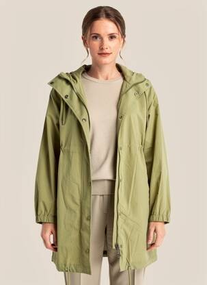 Parka manches longues a capuche vert C'EST BEAU LA VIE femme