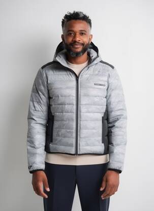 Doudoune manches longues a capuche gris PROJECT X PARIS homme