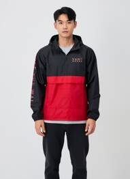 Coupe-vent poches a capuche noir VANS homme