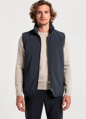Doudoune poches sans capuche bleu MINIMUM homme