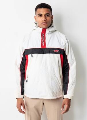 Doudoune manches longues a capuche blanc AIRNESS homme