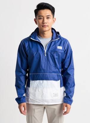 Coupe-vent poches a capuche bleu VANS homme