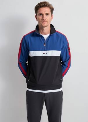 Coupe-vent poches sans capuche bleu FILA homme
