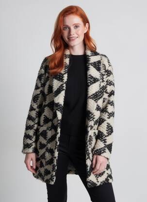 Manteau long coupe droite sans capuche noir MAISON SCOTCH femme