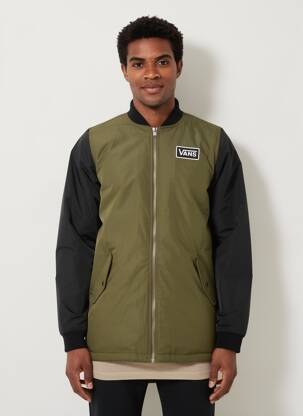 Doudoune manches longues sans capuche vert VANS homme