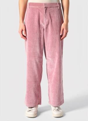 Pantalon droit stretch taille haute rose CREAM femme