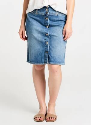Jupe mi-longue bleu PEPE JEANS femme