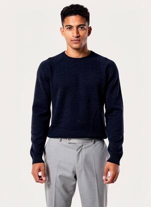 Pull stretch manches longues bleu ANTONY MORATO homme
