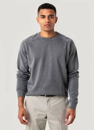Pull stretch manches longues gris DSTREZZED homme