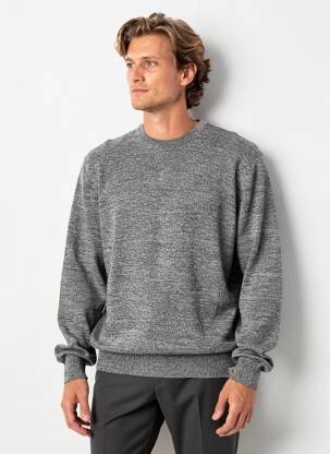 Pull tissage chiné manches longues gris CARHARTT homme