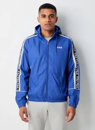 Coupe-vent poches a capuche bleu FILA homme