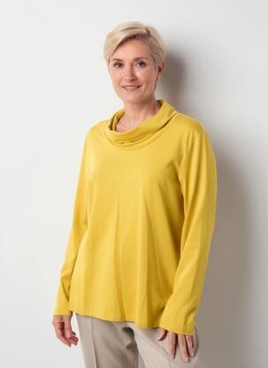 T-shirt manches longues manches longues jaune DOLCEZZA femme