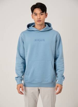 Sweat-shirt à capuche poches manches longues bleu NIKE homme