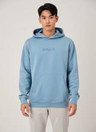 Sweat-shirt à capuche poches manches longues bleu NIKE homme