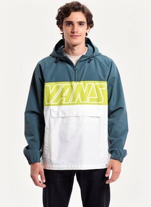 Coupe-vent poches a capuche bleu VANS homme