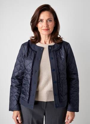 Doudoune manches longues sans capuche bleu GERRY WEBER femme