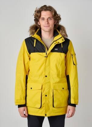 Parka manches longues a capuche jaune VANS homme