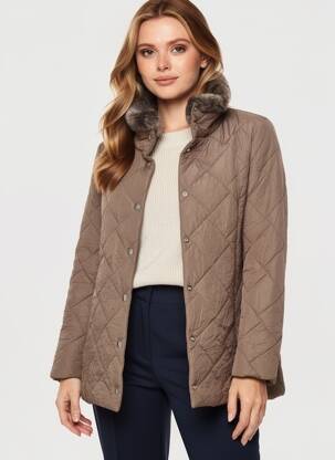 Doudoune manches longues sans capuche marron FASHION S.A femme