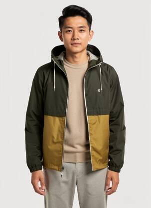 Parka manches longues a capuche vert VOLCOM homme
