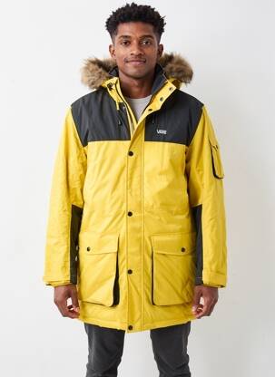 Parka manches longues a capuche jaune VANS homme