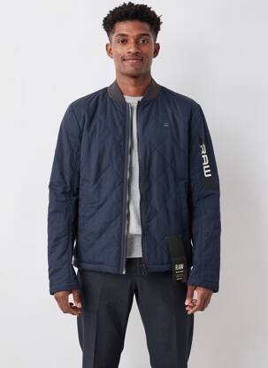 Doudoune manches longues sans capuche bleu G STAR homme