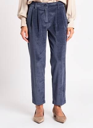 Pantalon droit stretch taille normale bleu DANIELLE ENGEL femme