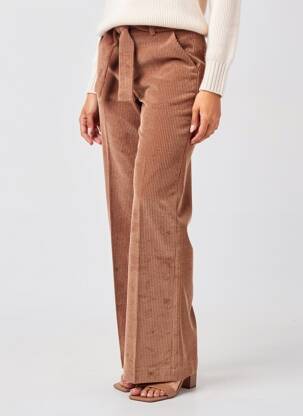 Pantalon flare stretch taille normale marron DANIELLE ENGEL femme