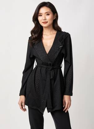 Gilet manches longues stretch noir ROMEO POUR JULIETTE femme