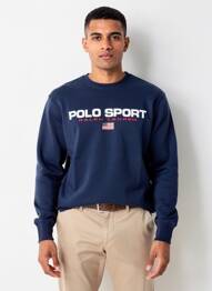 Sweat-shirt stretch manches longues bleu RALPH LAUREN homme