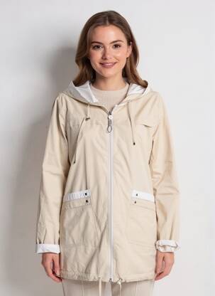 Parka manches longues a capuche beige BOCA BOKA femme