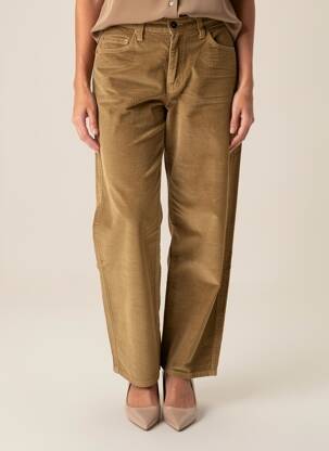 Pantalon droit stretch taille normale marron JOST femme
