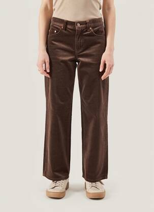 Pantalon droit stretch taille normale marron JOST femme