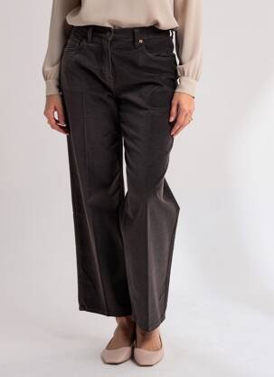 Pantalon droit stretch taille normale noir JOST femme
