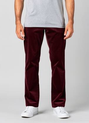 Pantalon chino stretch taille normale rouge BUGATTI homme