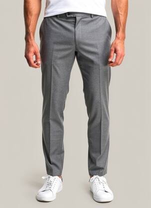 Pantalon slim stretch taille normale gris HUGO BOSS homme
