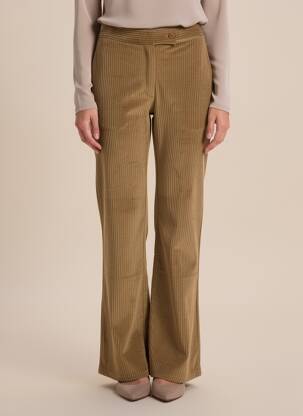 Pantalon flare stretch taille haute vert V.DE.VINSTER femme